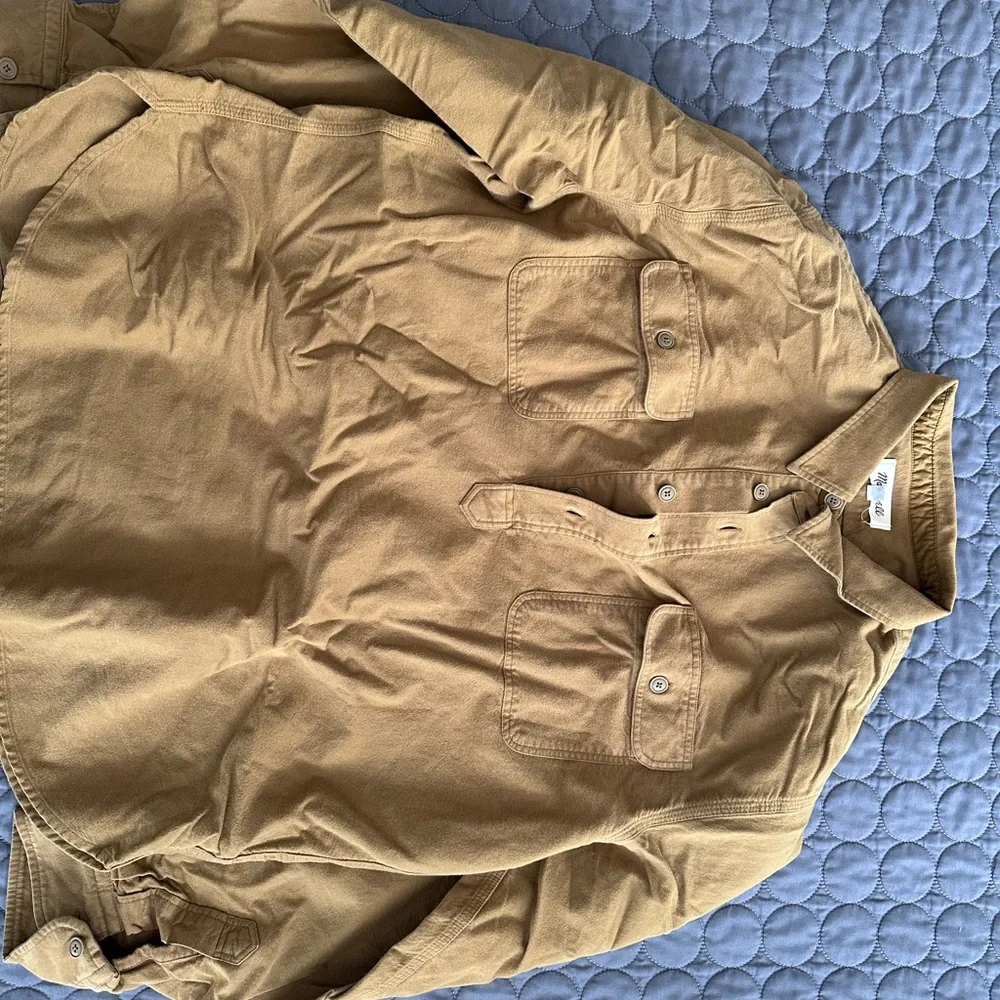 Madewell Men's Tan Casual Button-Down Shirt - Picture 6 of 6